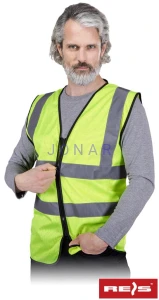 Kamizelka ostrzegawcza zapinana na suwak
