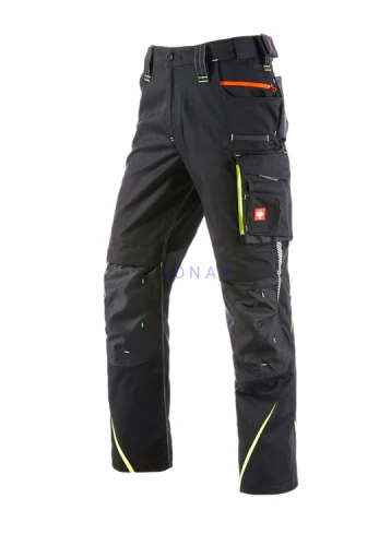 czarne z żółtymi i pomarańczowymi  wstawkami