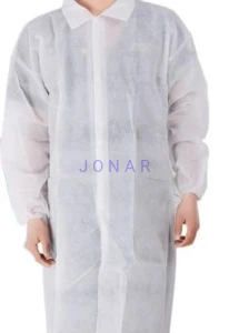 Fartuch laboratoryjny z polipropylenu