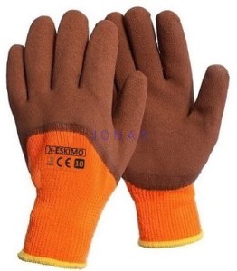 Rękawice ocieplone powlekane pianką lateksową